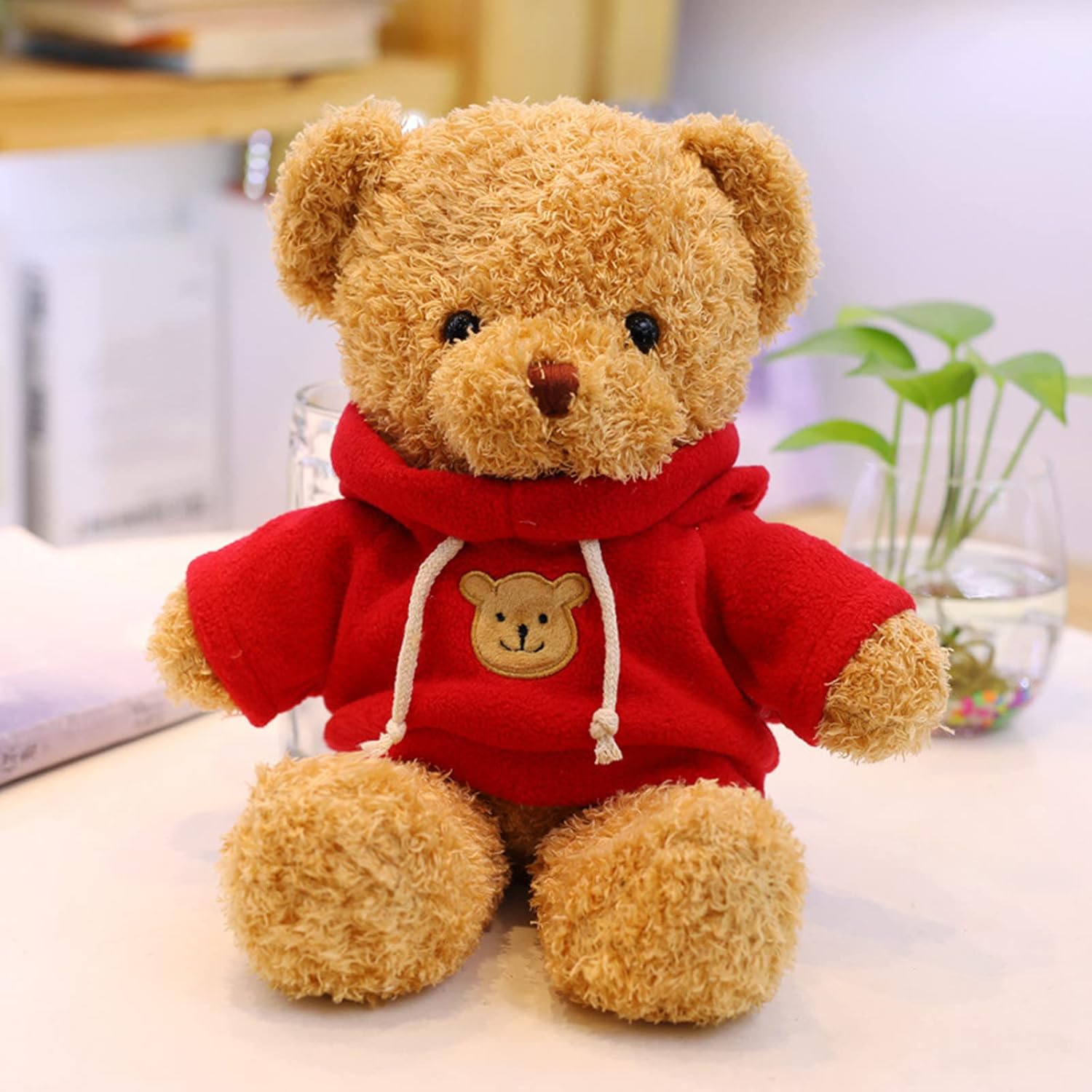 11.8 inches Teddy Bear Stuffed Animals Soft Plush Cute Teddy Bear Doll for Boys Girls (Red) - Image 3