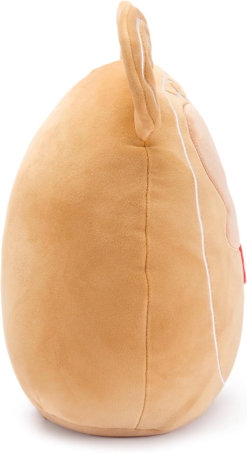 Disney Store Official Mickey Mouse Gingerbread Squishmallows Plush - 10 Inch Disney Christmas Stuffed Animal with Embroidered Features, Detailed Plush Sculpting and Soft Squishy Fill - Image 3