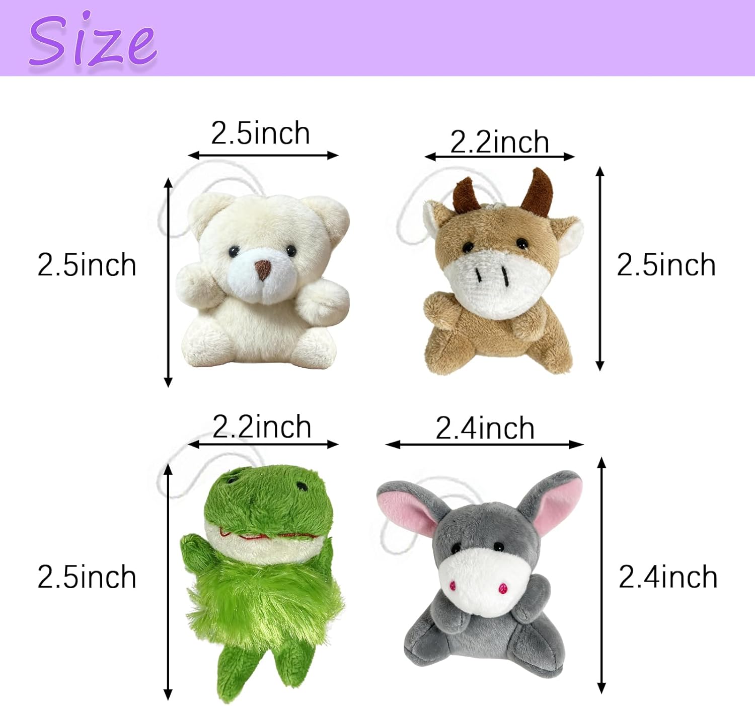 Blind Bag Mini Plush Animal - 20PCS Mini Stuffed Animal Toy Small Plushies in 20PCS Mystery Bags, 30 Characters Random Design Cute Plush Toy for Kids School Classroom Prizes Party Favor - Image 5