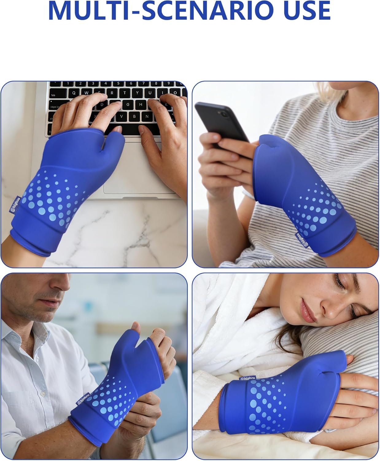 Wrist & Thumb Ice Pack Wrap -Cold & Hot Therapy Thickened Ice Gel- Hand Ice Pack & Ice Glove for Arthritis,Carpal Tunnel Relief, Tendonitis,Injuries & Recovery-Fits Men and Women - Image 6