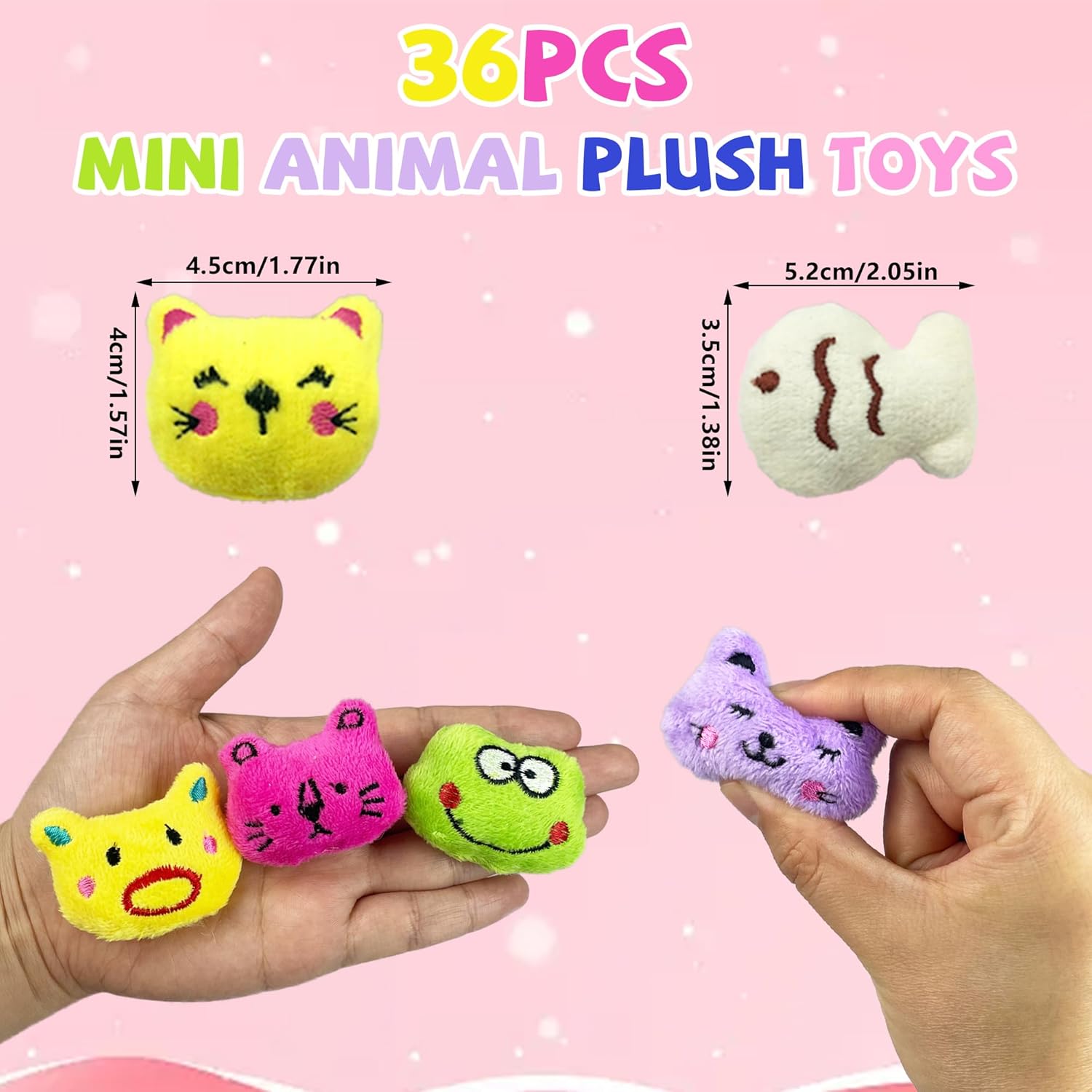 36PCS Mini Stuffed Animal Plush Toys 36 Styles Cute Small Stuffed Animals for Party Favors Treasure Box Prizes Claw Machine Carnival Goodie Bags - Image 2