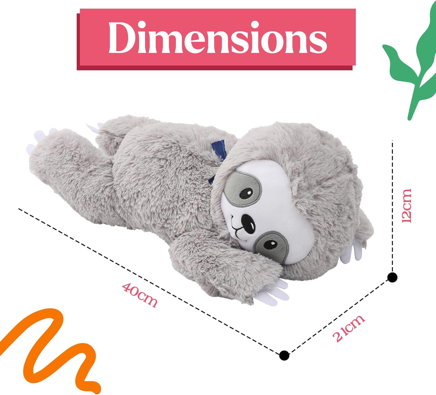 Lilly's Love Heatable & Coolable Lavender Scented Weighted Stuffed Animal - Microwavable Heatable Pad for Kids & Adults - Machine Washable Plushie - Calming Stuffed Animal for Anxiety - Image 7