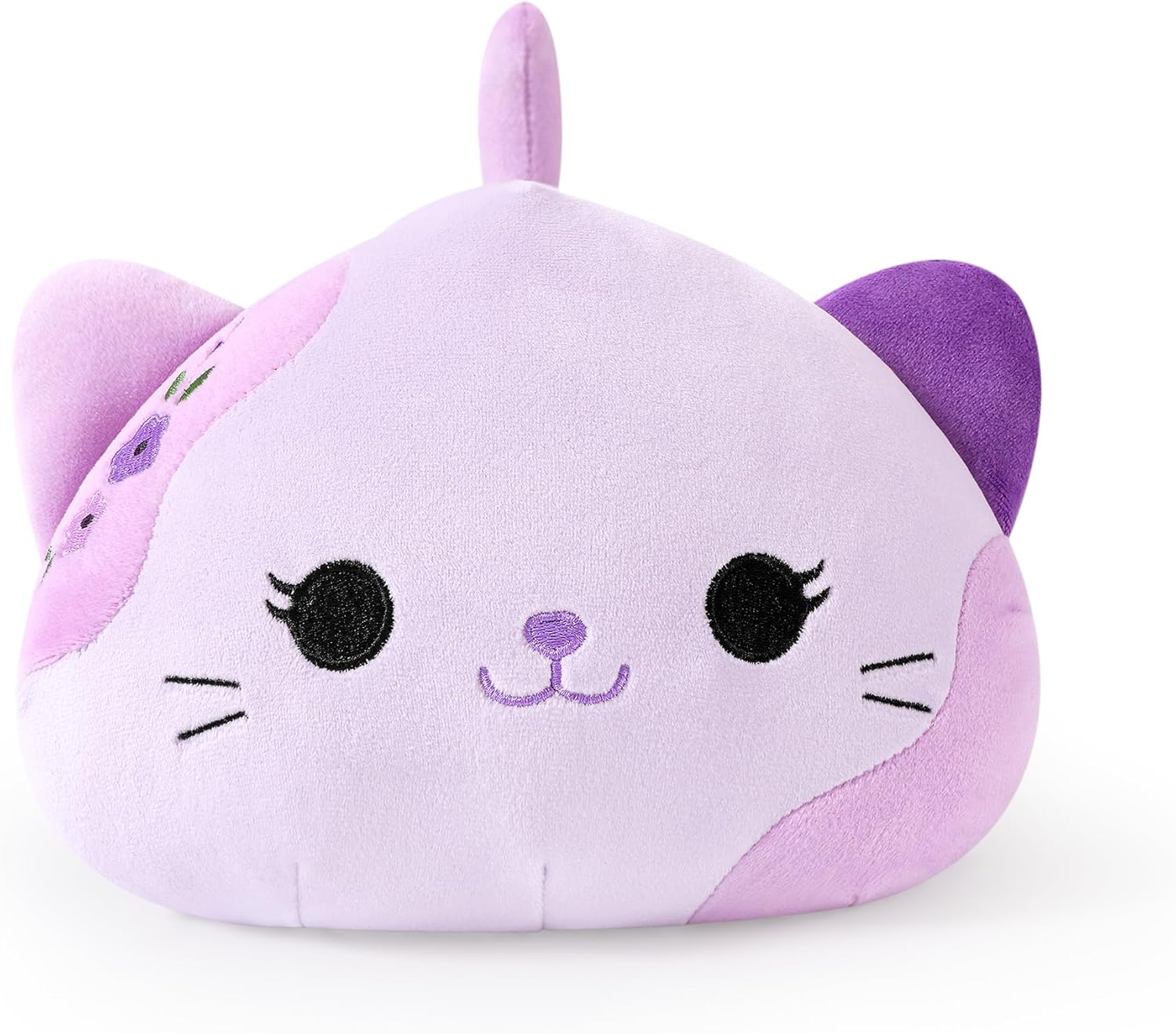Onsoyours Original Lavender Cat Plush Kitty Plushies Toy Kitten Stuffed Animal Soft Pillow Little Kawaii Plushie Gift for Kids & Adults (Lavender Cat,9") - Image 4