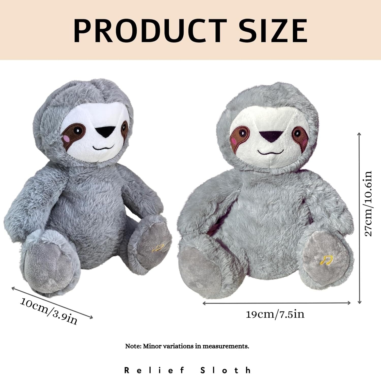 Anxiety Relief Koala, Breathing Teddy Anxiety Bear with Calming Music, Lights, Sleeping Otter Plush, Soothing Sloth for Adults & Kids, Stress Relief Stuffed Animal (3-Level Adjustable Volume) - Image 2