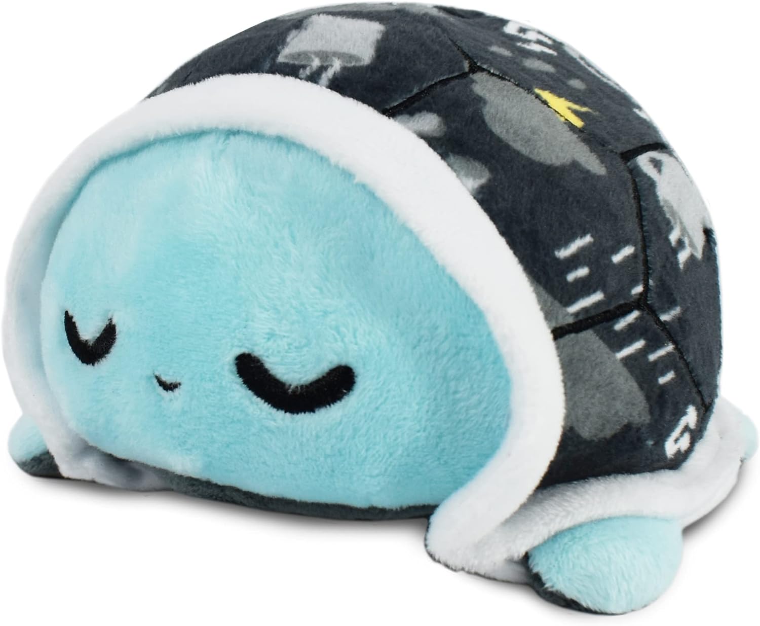 TeeTurtle - The Original Reversible Turtle Plushie - Rainy Day - Cute Sensory Fidget Stuffed Animals That Show Your Mood 3.5 inch, 100% Polyester Fiber - Image 2