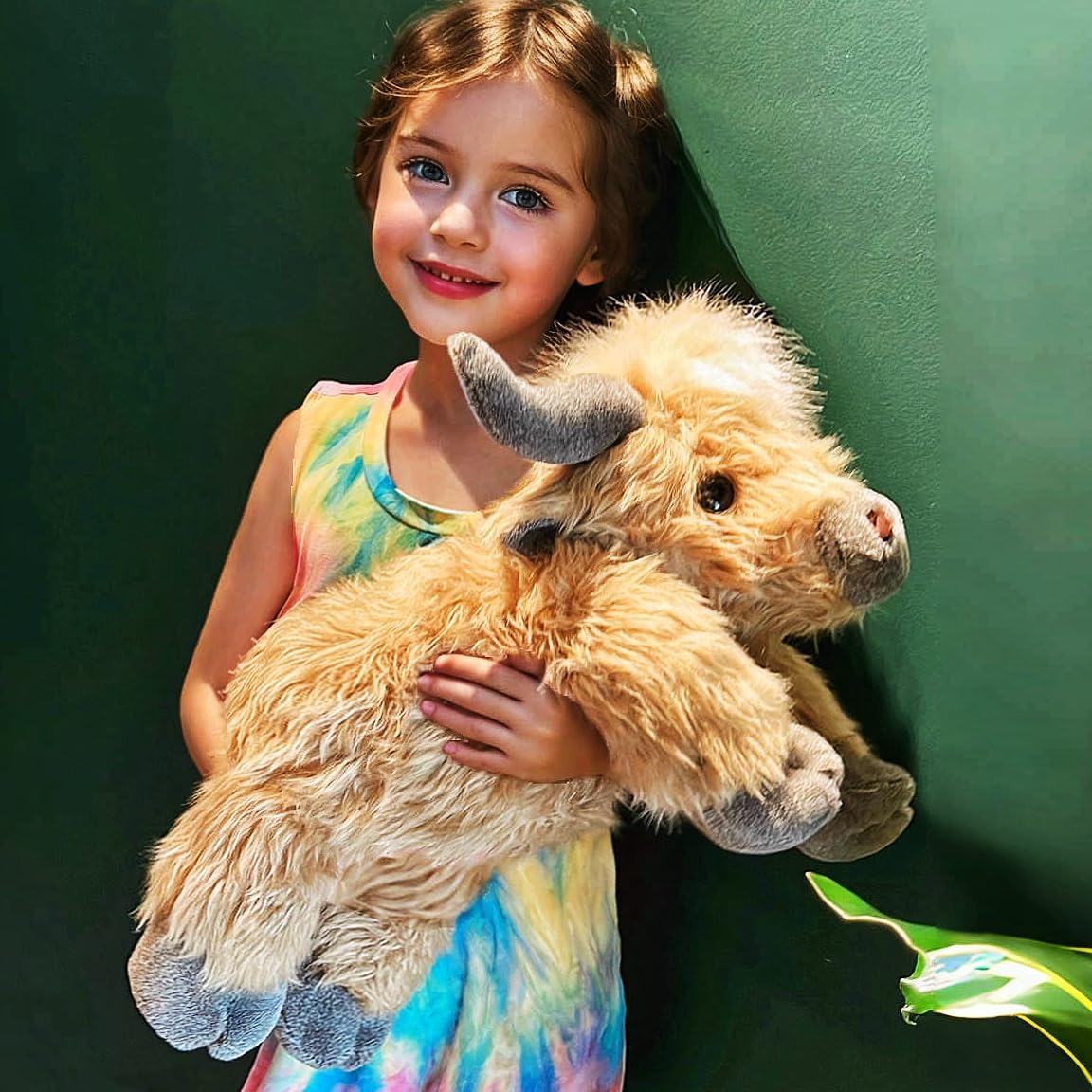 uoozii 20" | 4 Pounds Highland Cow Weighted Stuffed Animals with Unscented Microwavable Heating Pad, Cute Coolable Heatable Weighted Plush Warm Gift for Kids & Adults - Image 5