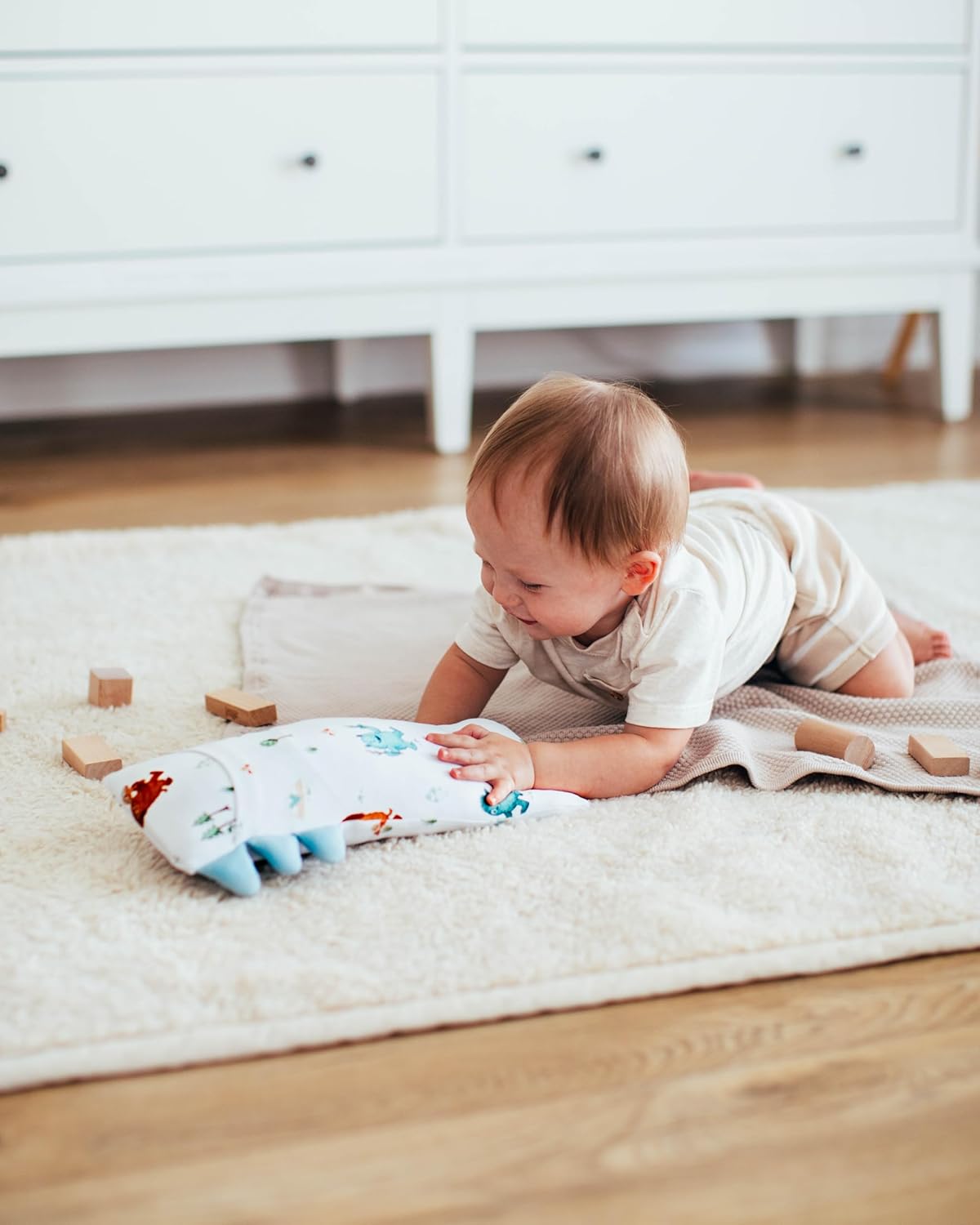 Theo's Lovey Pillow - Cloud-Soft Bamboo Lovey for Babies (0m+), Self-Soothing, Huggable Comfort Toy Pillow, Washable and Travel-Ready - Into The Mountain (Small) - Image 6