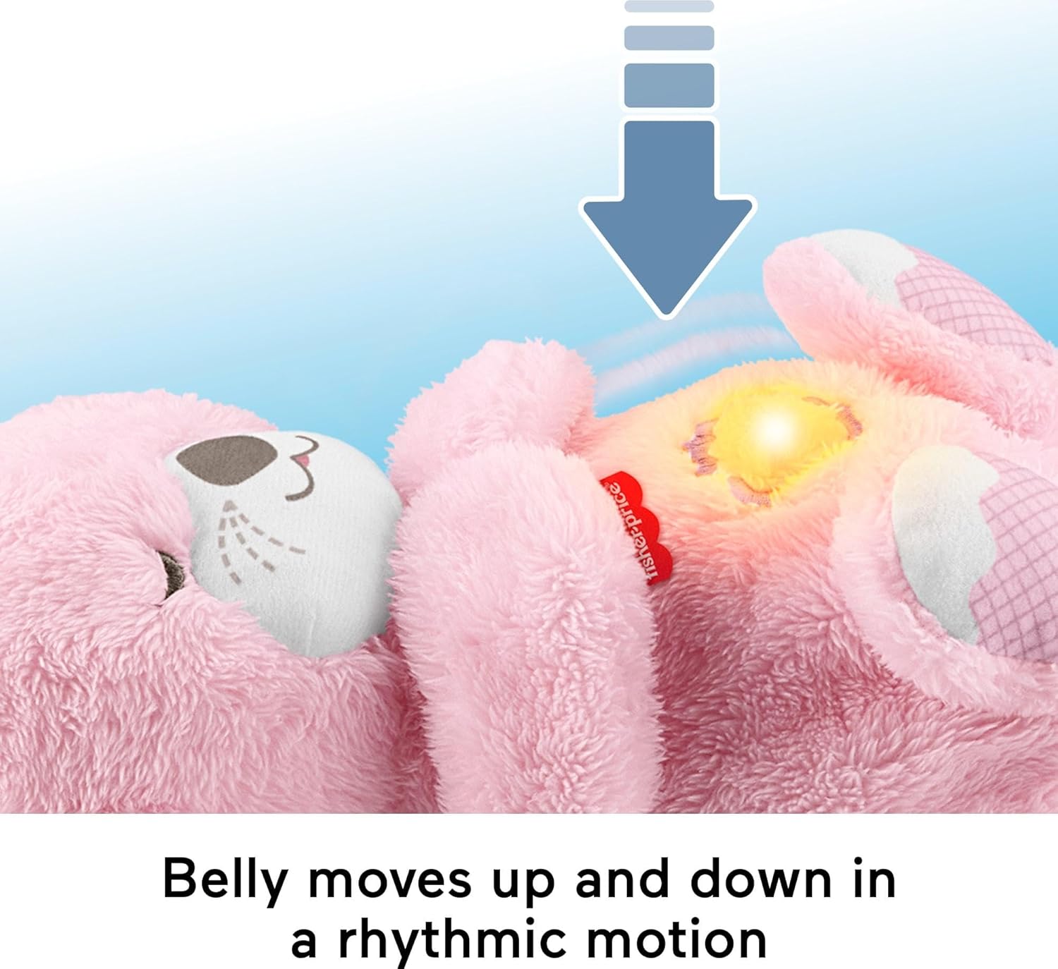 Fisher-Price Baby Toy Soothe ‘n Snuggle Otter Plush, Pink Portable Sound Machine with Breathing Motion & Lights for Newborns Ages 0+ Months - Image 3
