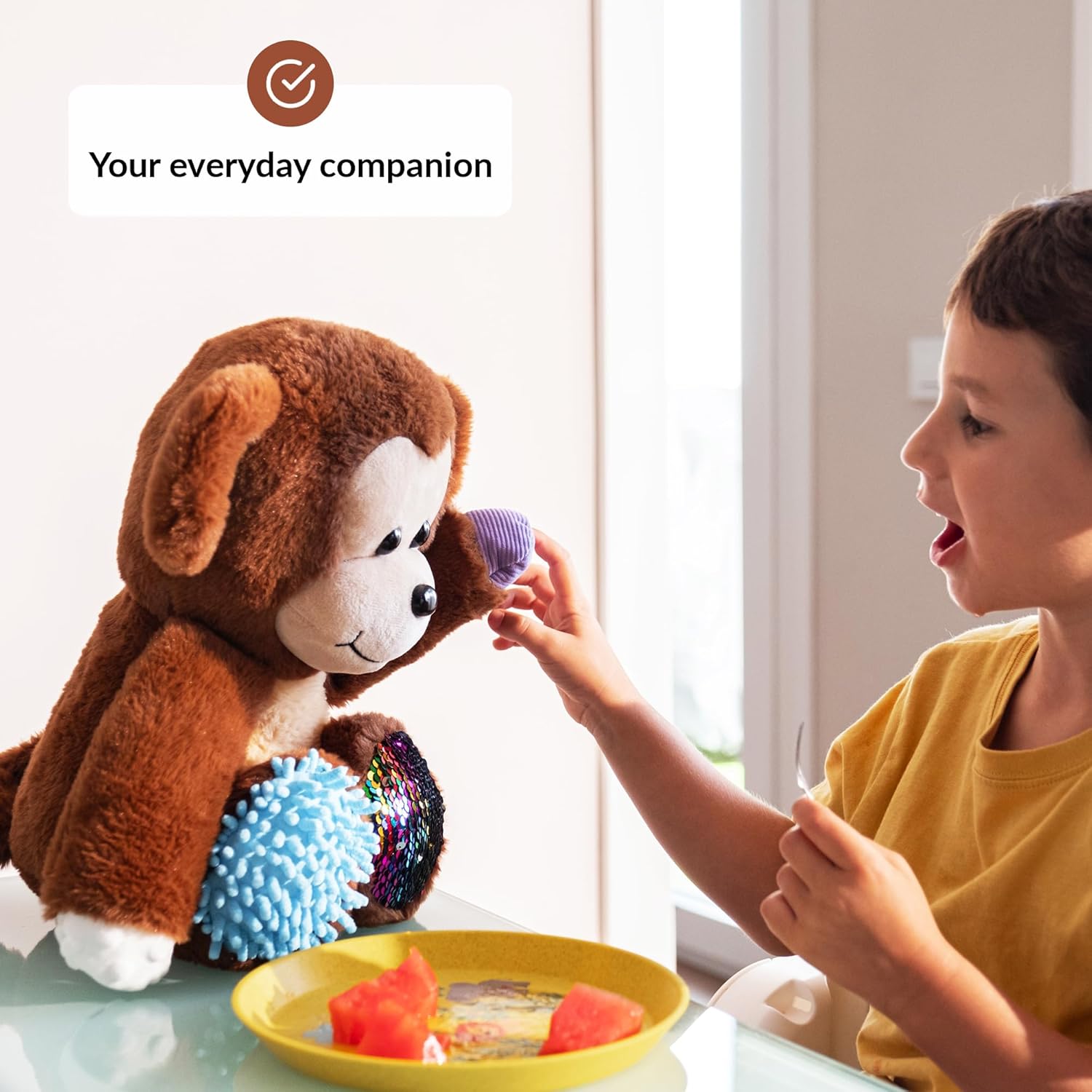 ODOXIA Sensory Monkey Stuffed Animal | Sensory Plush Toy | Fidget Stuffed Animal for Kids | Great for Sensory Needs | Sensory Stuffed Animals for Children | Sensory Pillow Plush - Image 2