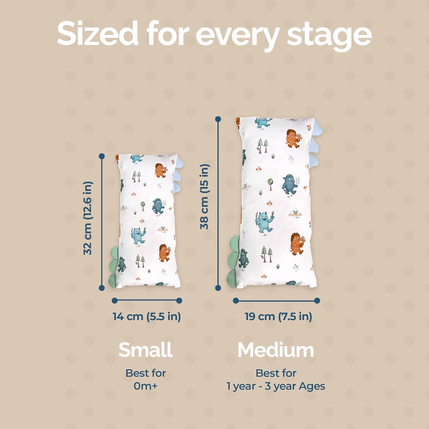 Theo's Lovey Pillow - Cloud-Soft Bamboo Lovey for Babies (0m+), Self-Soothing, Huggable Comfort Toy Pillow, Washable and Travel-Ready - Into The Mountain (Small) - Image 5