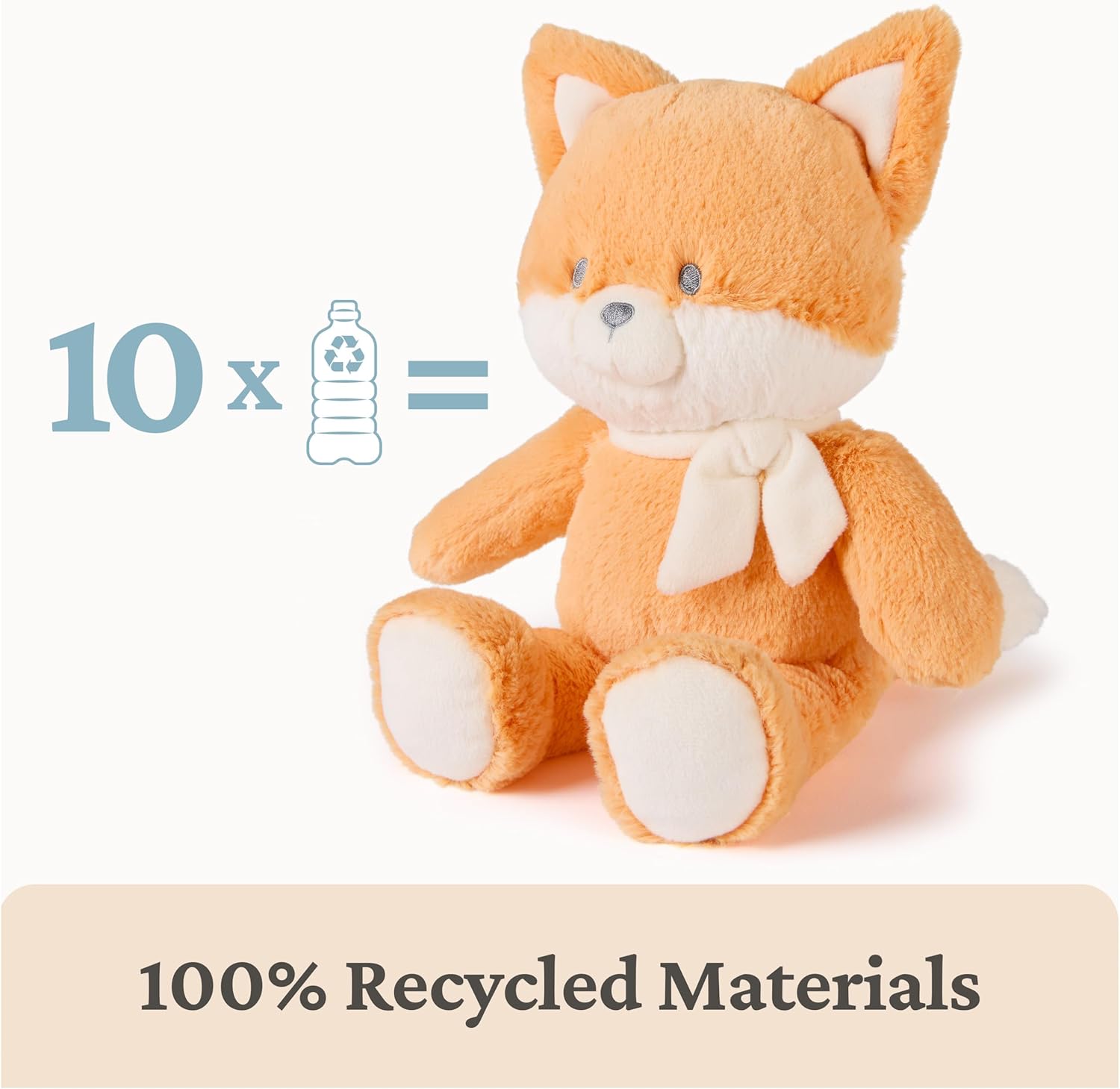 GUND Baby Sustainable Fox Plush, Stuffed Animal Made from 100% Recycled Materials, Spring Decor for Babies and Newborns, Orange/Cream, 13” - Image 5