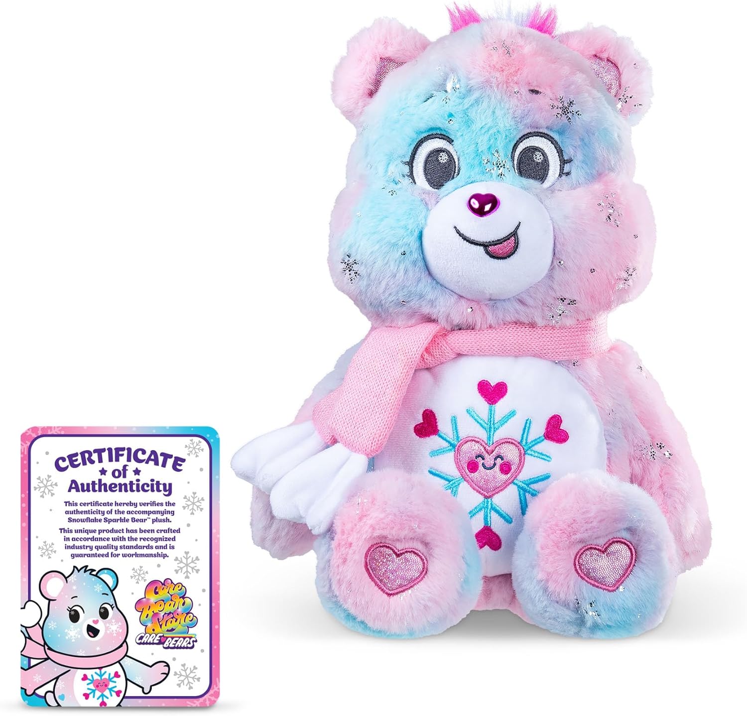 Care Bears - Collector Edition 14" Snowflake Sparkle Bear - Medium Size Plush - Soft, Huggable Plushie, Stuffed Animal for Girls and Boys, Ages 4+ - Amazon Exclusive