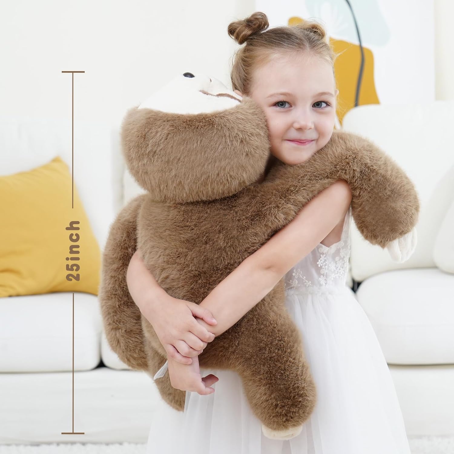 Weighted Sloth Stuffed Animal – 25 Inch, 4 lbs Plush Lying Toy for Kids and Adults – Soft and Cozy Weighted Companion for Bedtime, Gifting, and Everyday Comfort - Image 4