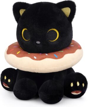Black Cat Plush, 8inch Donut Black ...