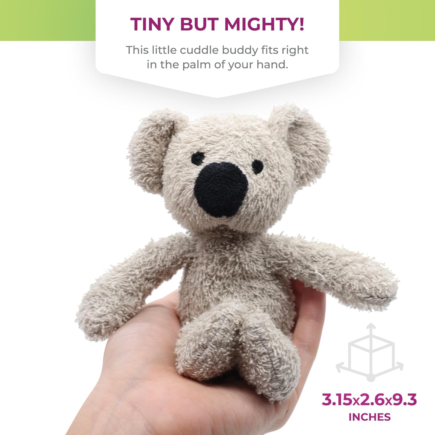 Thermal-Aid Zoo Mini — (Ollie the Koala) — Mold-Resistant, Washable Hot & Cold Pack for Kids — Heating and Cooling Pad with Natural Corn Filling — Reusable Plush Toy - Image 5
