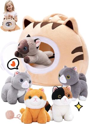 OUOZZZ Cat Stuffed Animal House –...