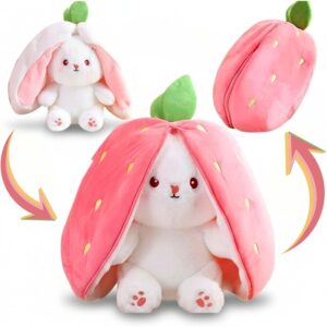 Strawberry Bunny Plush Toy Transfor...