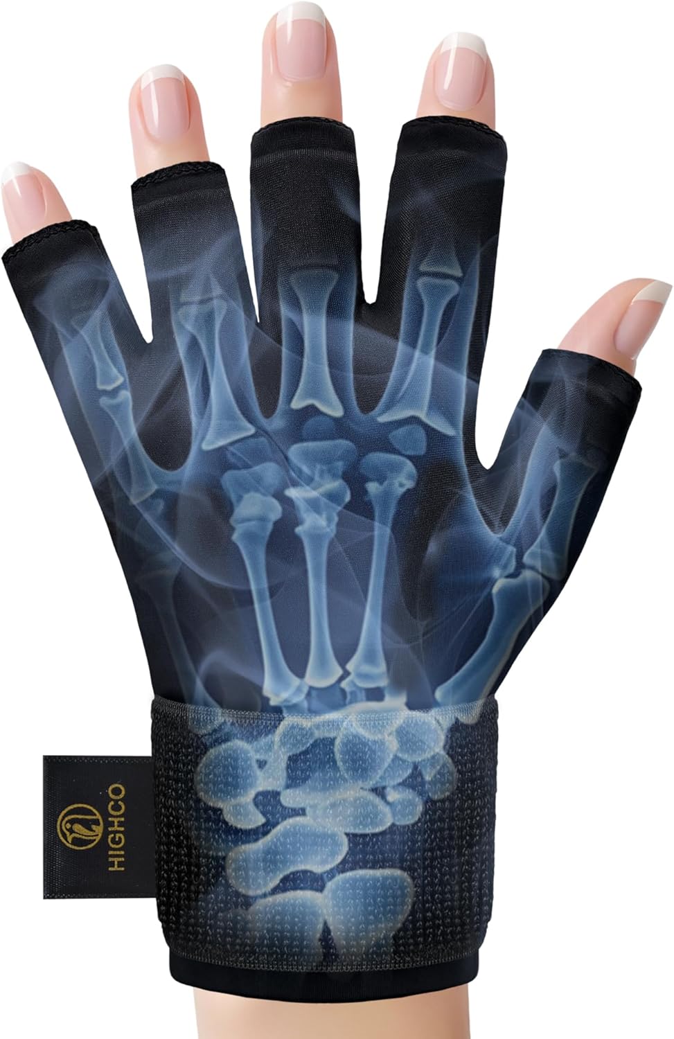 highco Hand Ice Pack Cooling Ice Glove for Pain Relief,Hot&Cold Therapy Hand Wrist Ice Pack Wrap for Arthritis