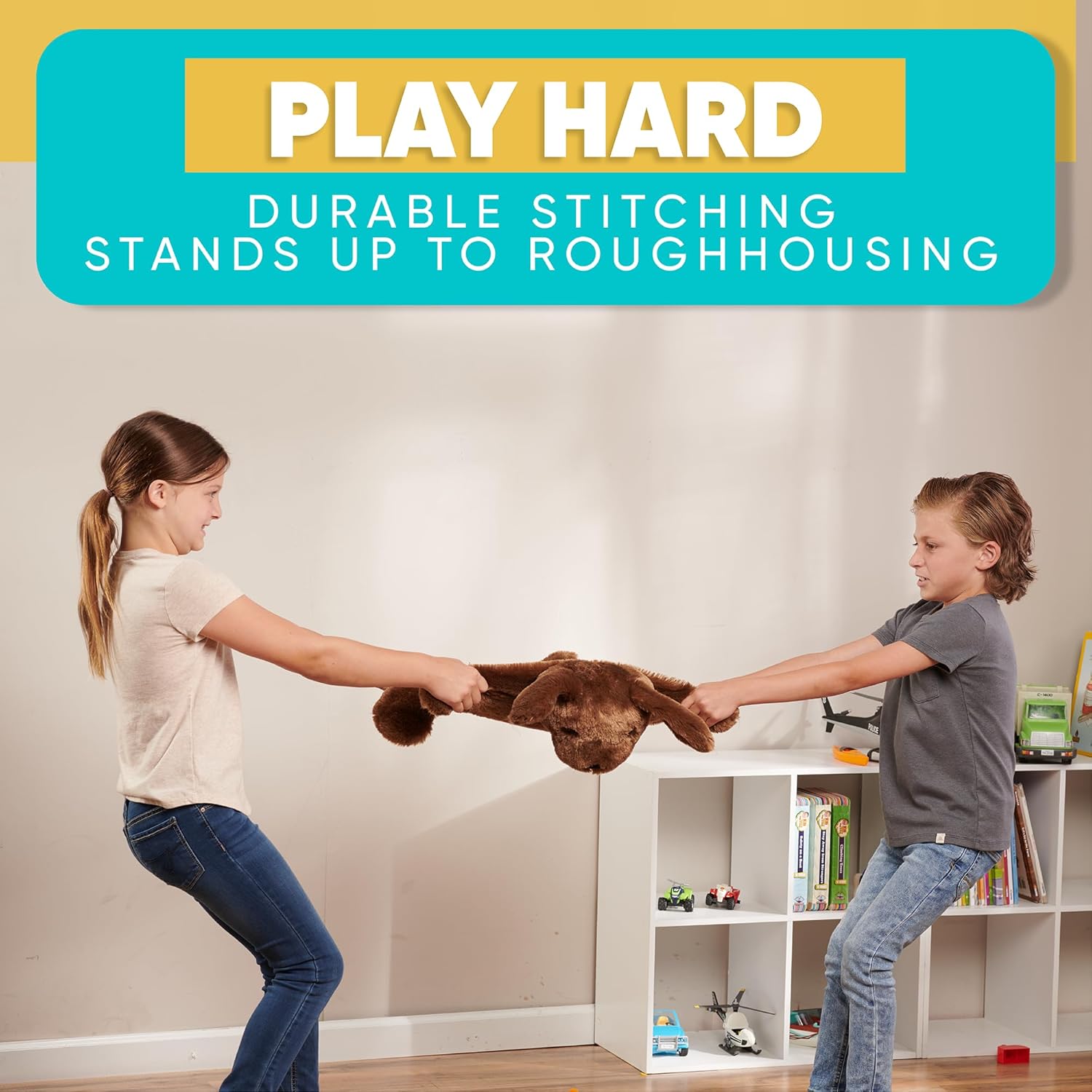 FRIENDLY CUDDLE Weighted Lap Blanket for Kids & Adults – Kids Weighted Blanket – ASD, Sensory Processing Weighted Stuffed Animals Dog Toy – Microwavable Weighted Lap Pad for Kids, 5 Lbs - Image 6