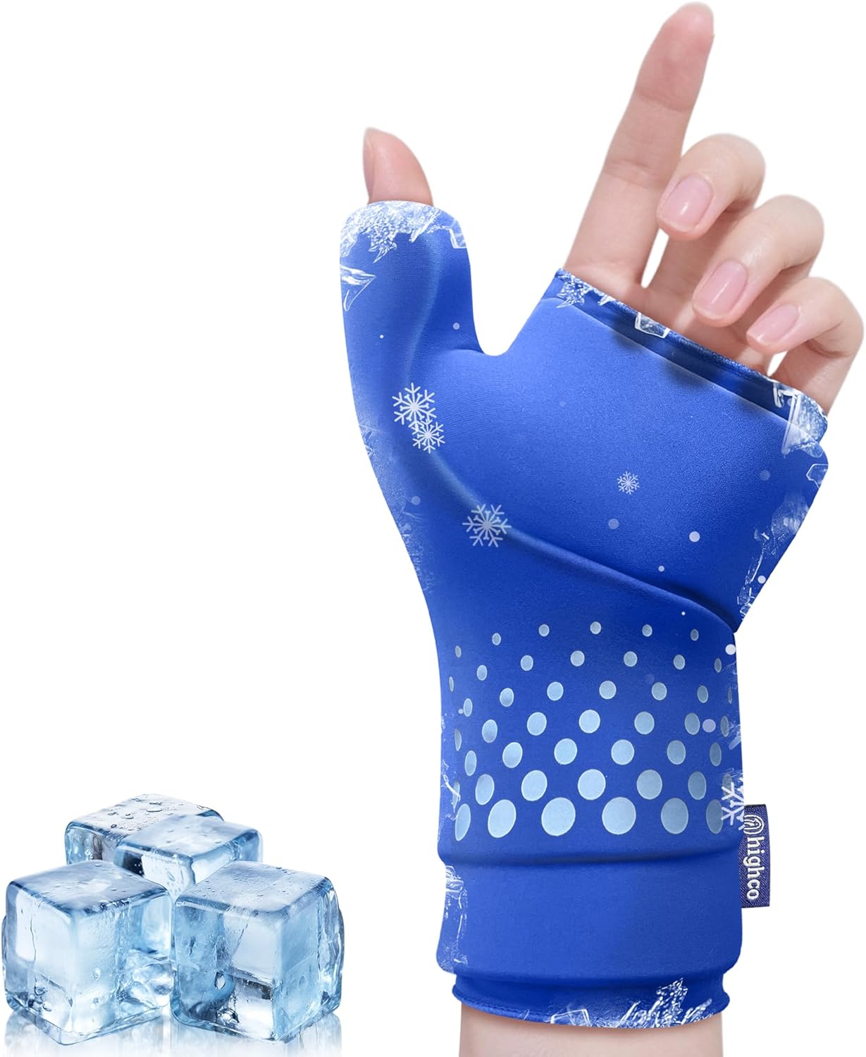 Wrist & Thumb Ice Pack Wrap -Cold & Hot Therapy Thickened Ice Gel- Hand Ice Pack & Ice Glove for Arthritis,Carpal Tunnel Relief, Tendonitis,Injuries & Recovery-Fits Men and Women