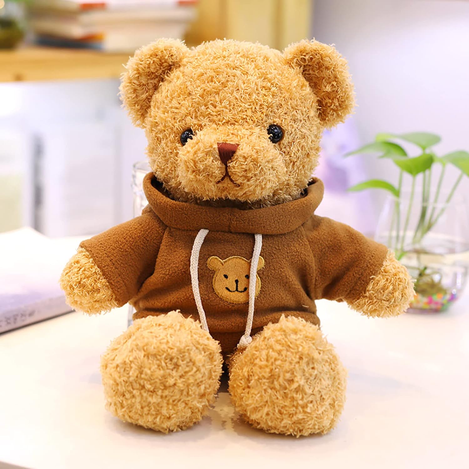 Aoriher 2 Pieces Matching Bear Stuffed Animal Plush Gifts 11.8 Inch Soft Bear with Clothes Bears Plush for Newlyweds Mom Grandma Women Baby Shower Wedding Party Favor - Image 2