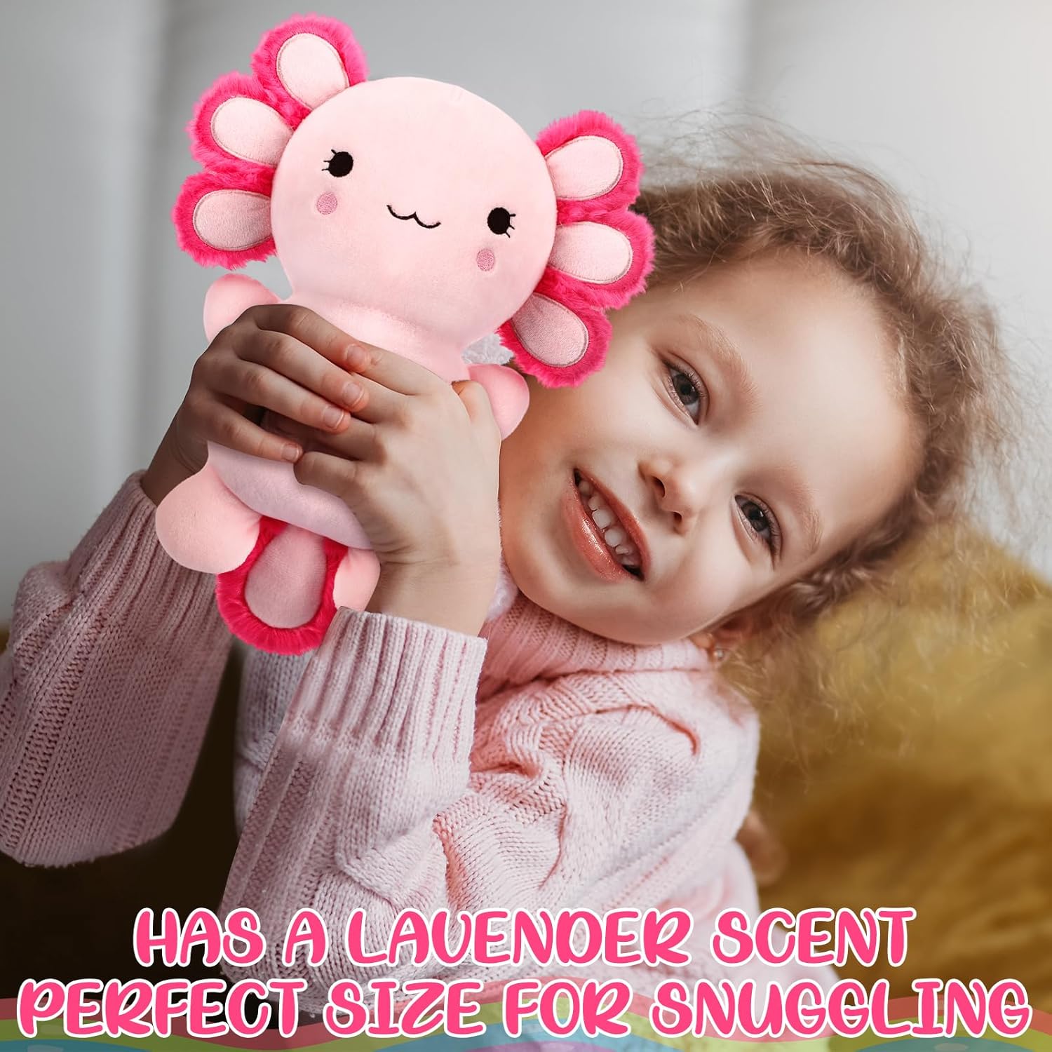 Realspring Heatable Coolable Stuffed Animals Gifts for Kids Plush Microwavable Heating Pad Lavender Scented Cute Plushie Birthday Gift for Adults Soothing Warmth Comfort Heating Pad - Image 7