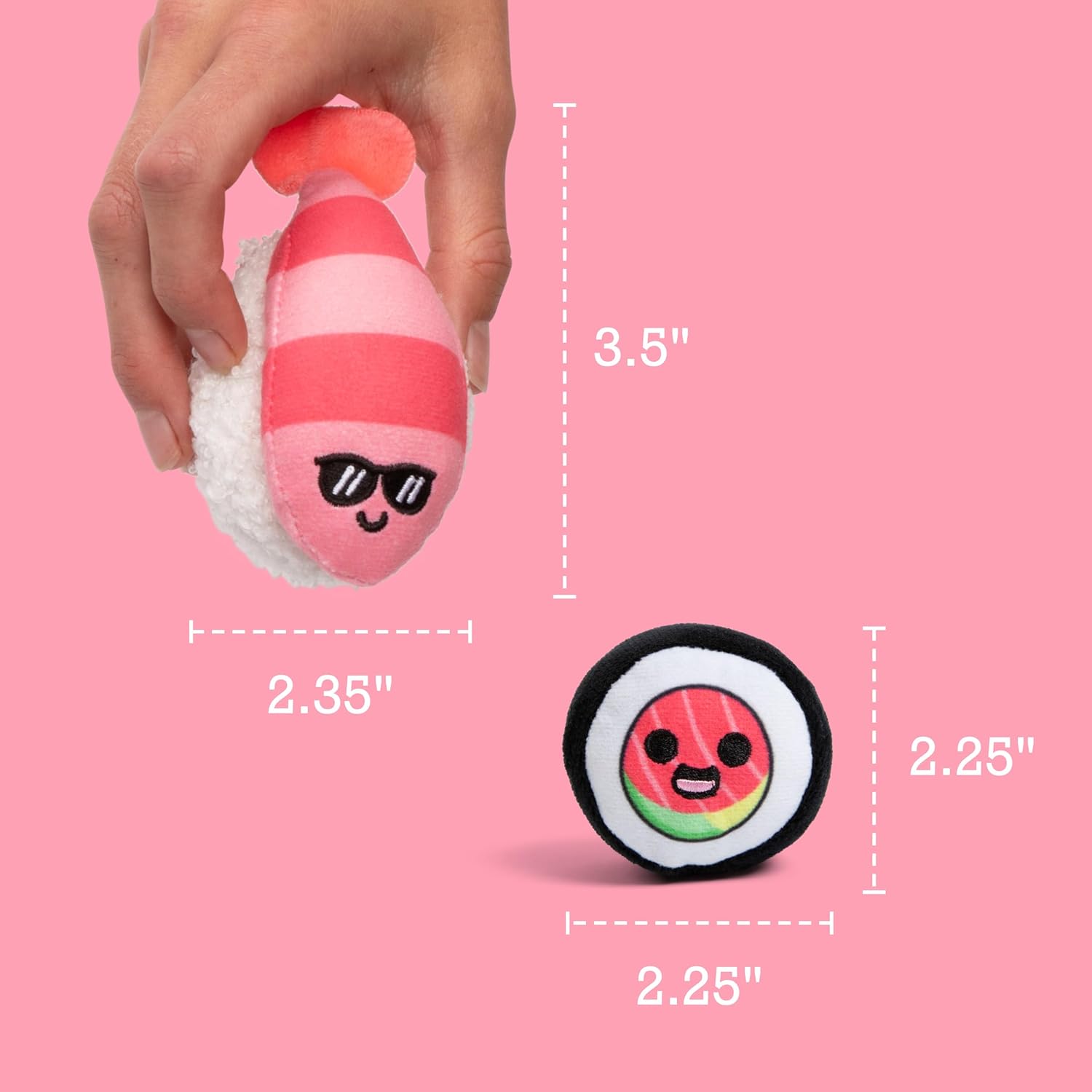 Emotional Support Sushi by Relatable - Cuddly Stuffed Animals and Toys, Squishy Toys and Plushies, Great Gift Ideas for Loved Ones of All Ages - Includes 5 Plushies with Carrying Basket - Image 6
