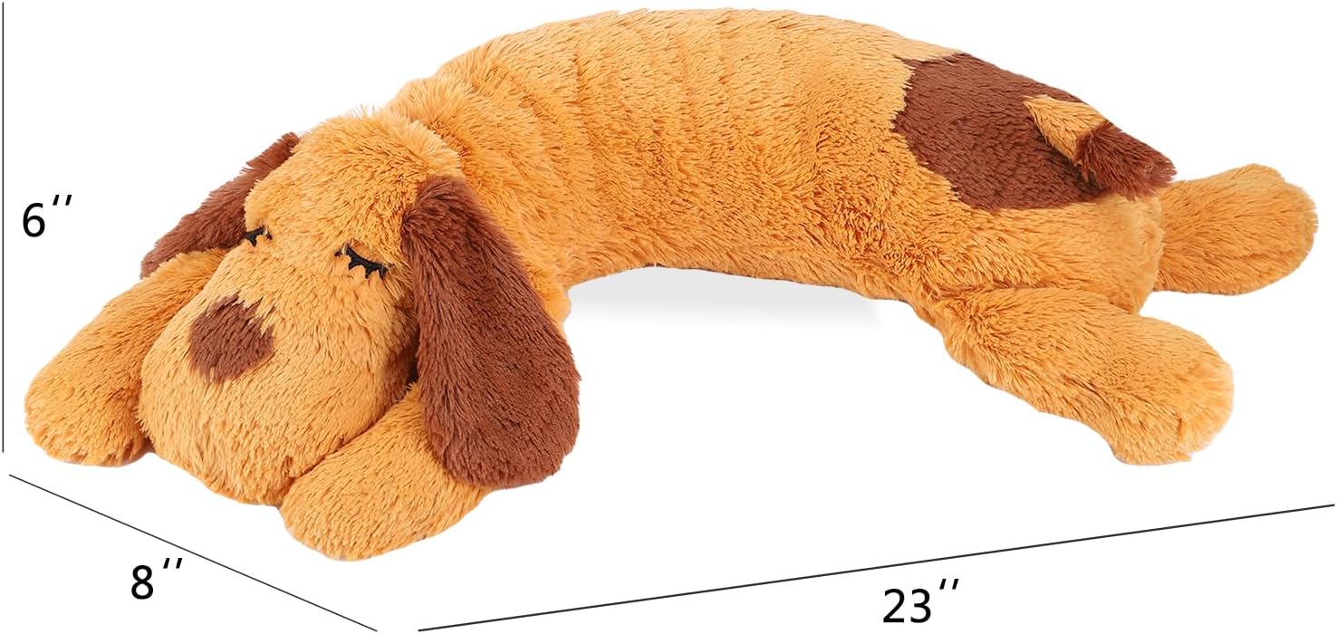 WEOK Heartbeat Puppy Toy, Comfort Cuddler Pillow, Dog Anxiety Relief Calming Aid,Heartbeat Stuffed Toy for Dogs,Puppy Heartbeat Toy Sleep Aid,Dog Heartbeat Toy for Pet - Image 8