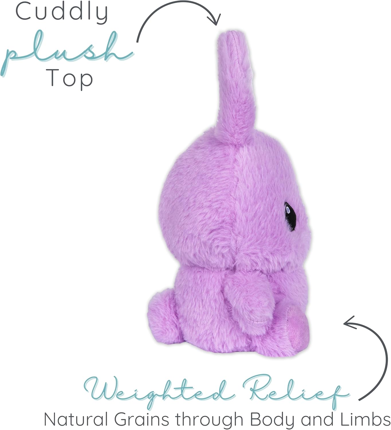 Boppsy Bunny Microwavable Easter Stuffed Animal, Weighted Heatable and Coolable Lavender Scented Plush for Kids and Adults, 1.5 lb, Warm Pals - Image 4