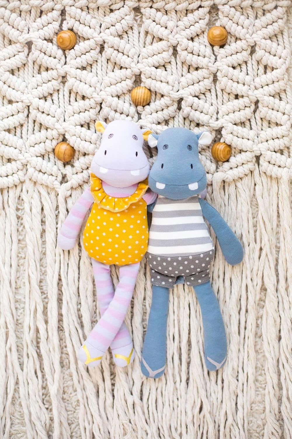 Organic Farm Buddies by Apple Park 14" Soft Rattle Toy | Non-Toxic, Hypoallergenic, 100% Organic Cotton for 0m+ | Stuffed Animal - Image 3