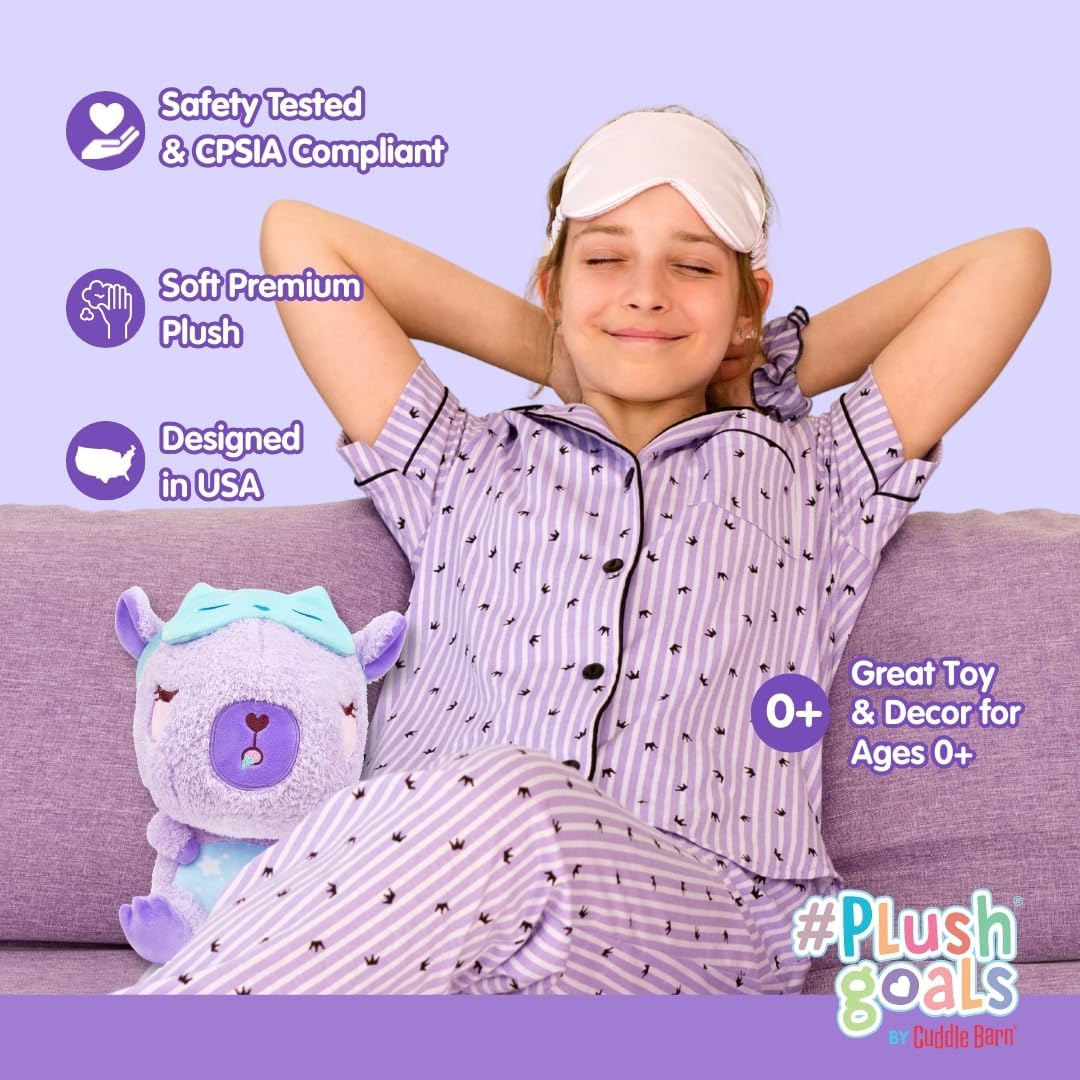 Sleepy Capybara Stuffed Animal - Lila the Sleepy-bara | Purple Soft Kawaii Plush Toy with Cute Sleepmask Accessory | Great Bedtime Plushies | Cozy Cuddly Gift for Toddlers, Kids, Adults - 10" - Image 12