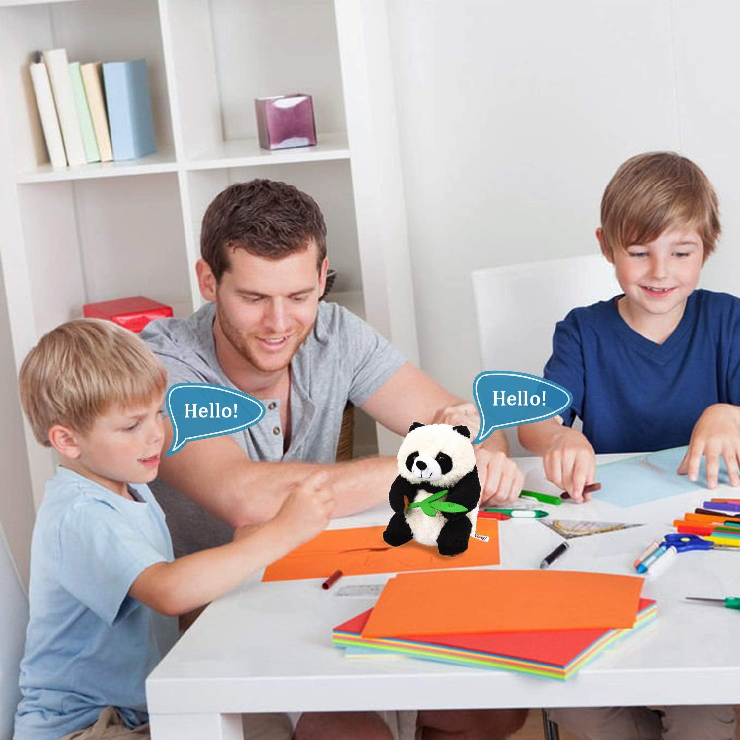 Talking Toy, Plush Panda Cute Sound Effects with Repeats Your Said Voice, Best Buddy for Kids Gift - Image 6