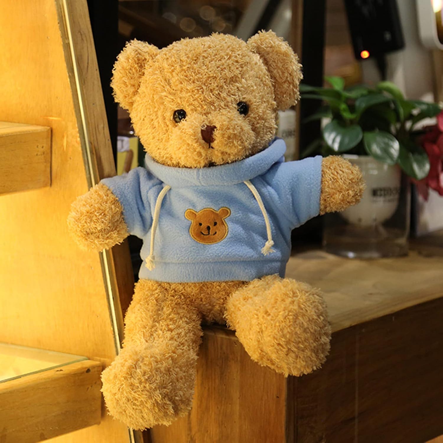 11.8 inches Teddy Bear Stuffed Animals Soft Plush Cute Teddy Bear Doll for Boys Girls (Blue) - Image 4