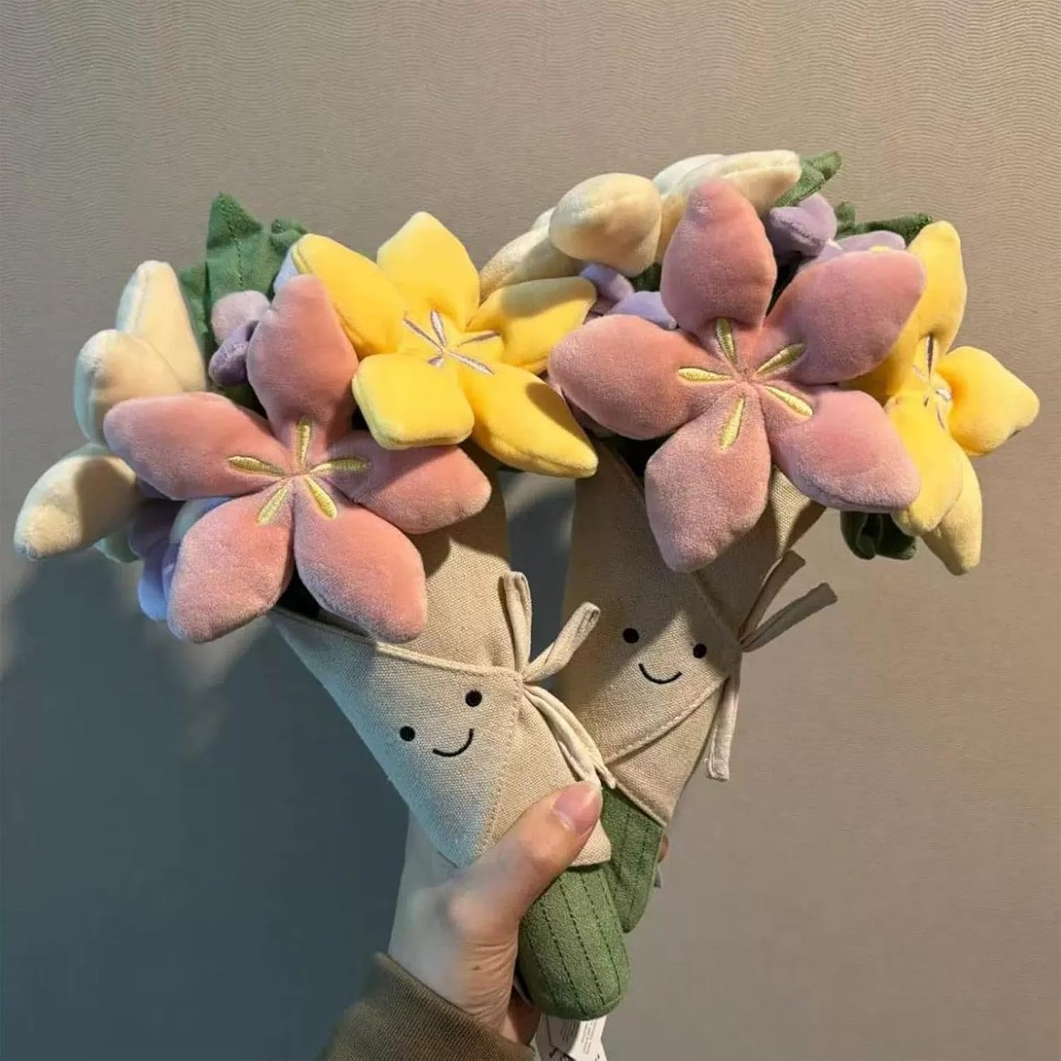 Cute Flower Plush Doll Stuffed Plant Plushie ,Decor Home Andbedroom Sweet Gifts for ,Cute Kawaii Gift for Valentines Day, Birthdays, Graduation, Wife, Girlfriend ,Mom for Boys and Girls - Image 4