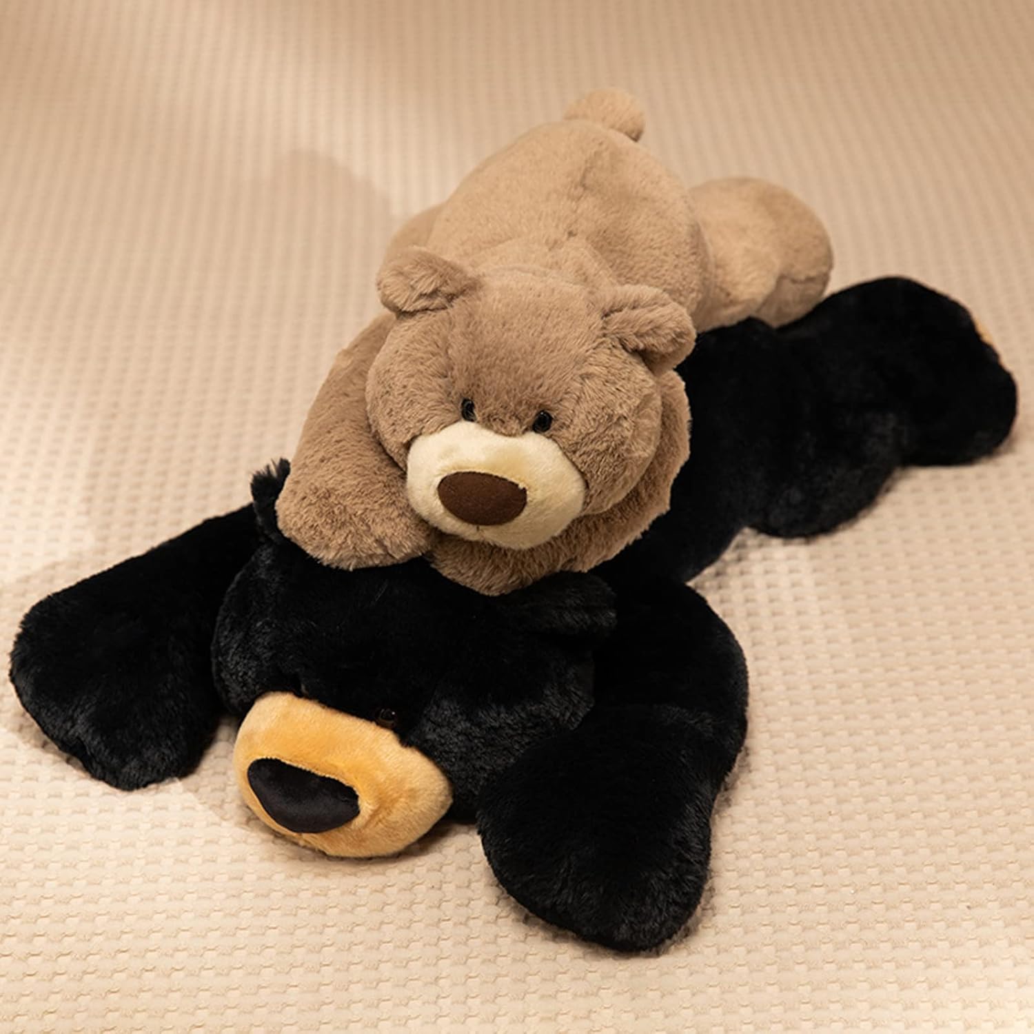 Doireum Weighted Stuffed Animal, 6.2 lbs Black Bear Plush Toy & Throw Pillow Gift for Boys & Girls, 29.5 inch - Image 5