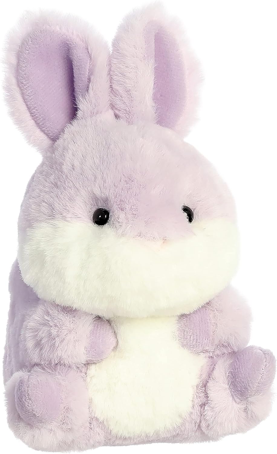 Aurora® Round Rolly Pet™ Bunny Lavender™ Stuffed Animal - Adorable Companions - On-The-Go Fun - Lavender 5 Inches - Image 2