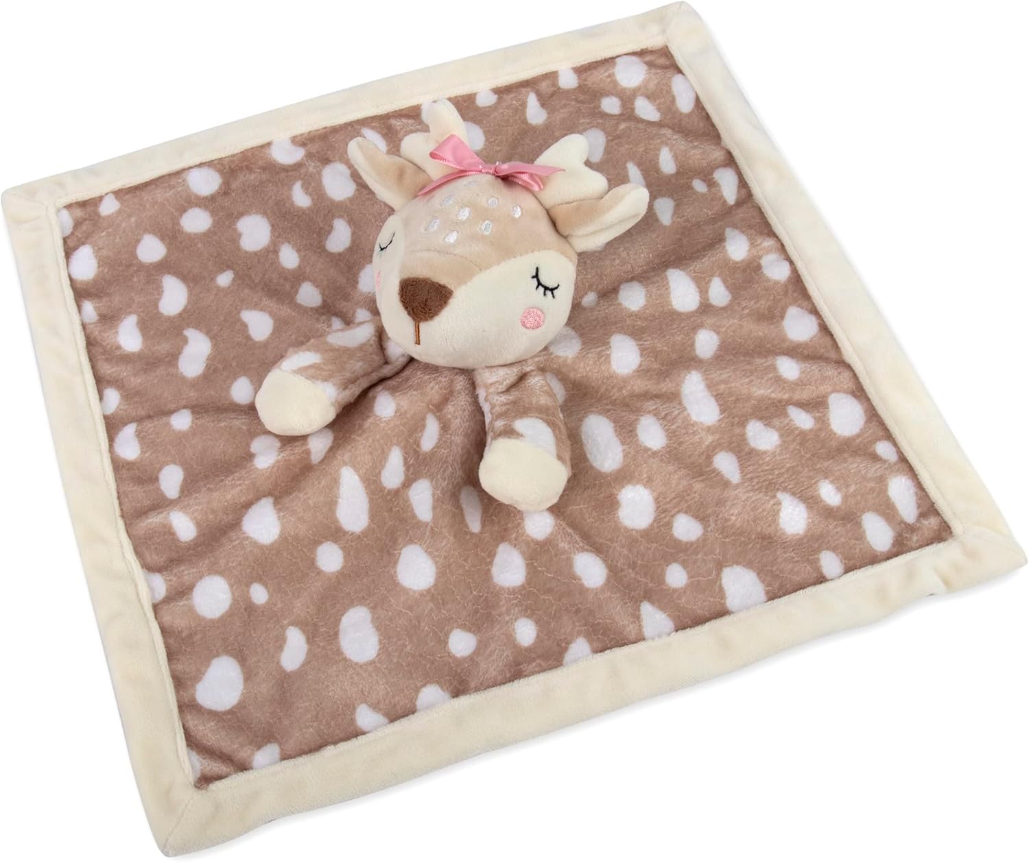 Baby Essentials Minky Animal Lovey Snuggler Blanket with Plush Deer – Soft Security Blanket for Babies, Toddlers, Boys & Girls, Gender Neutral (Freckled Fawn) - Image 3