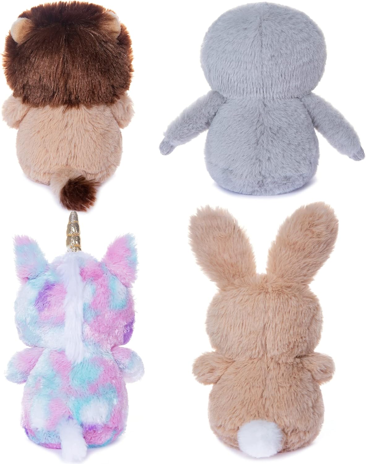 My OLi 4-Pack 5" Fairy Tale Stuffed Animals - Unicorn, Lion, Rabbit & Sloth Plush Toy Set for Babies, Toddlers, Kids Girls & Boys - Image 6