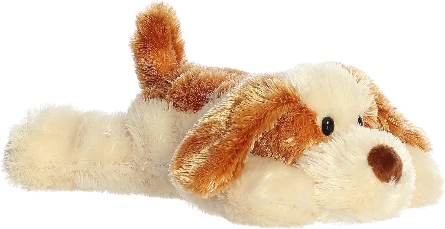 Aurora® Adorable Mini Flopsie™ Scruff™ Stuffed Animal - Mini Companions Ready for Playful Adventures - for Kids All Ages, Toddlers, Adults, and Families - Brown 8 Inches - Image 2