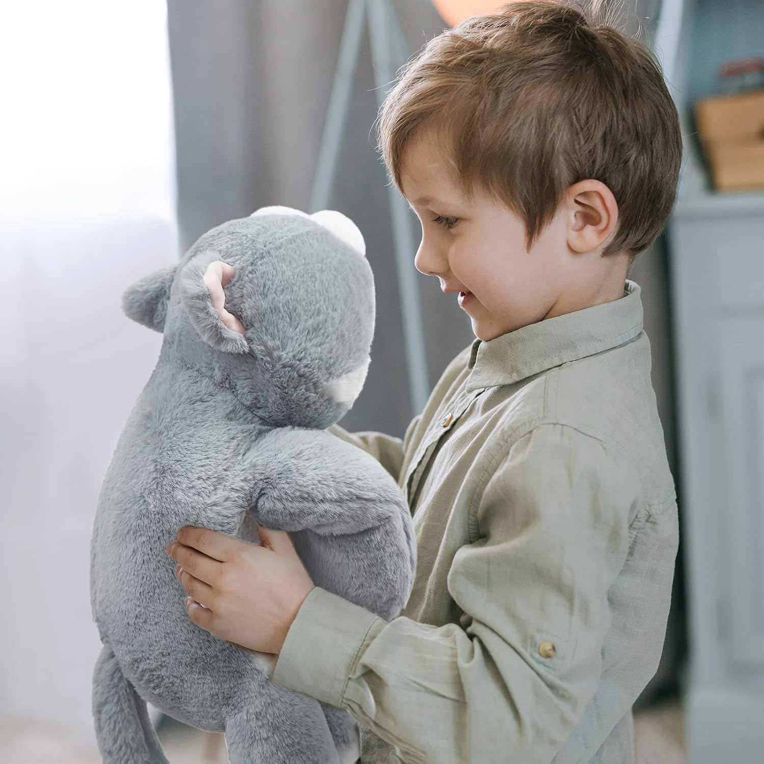 Niuniu Daddy Weighted Cat Stuffed Animals, 20 Inch 3.3 lbs Weighted Plushies, Heavy Calming Body Pillow for Sleeping, Sensory Lying Lap Pad Toy Huggable Gift for Kids and Adults - Image 4