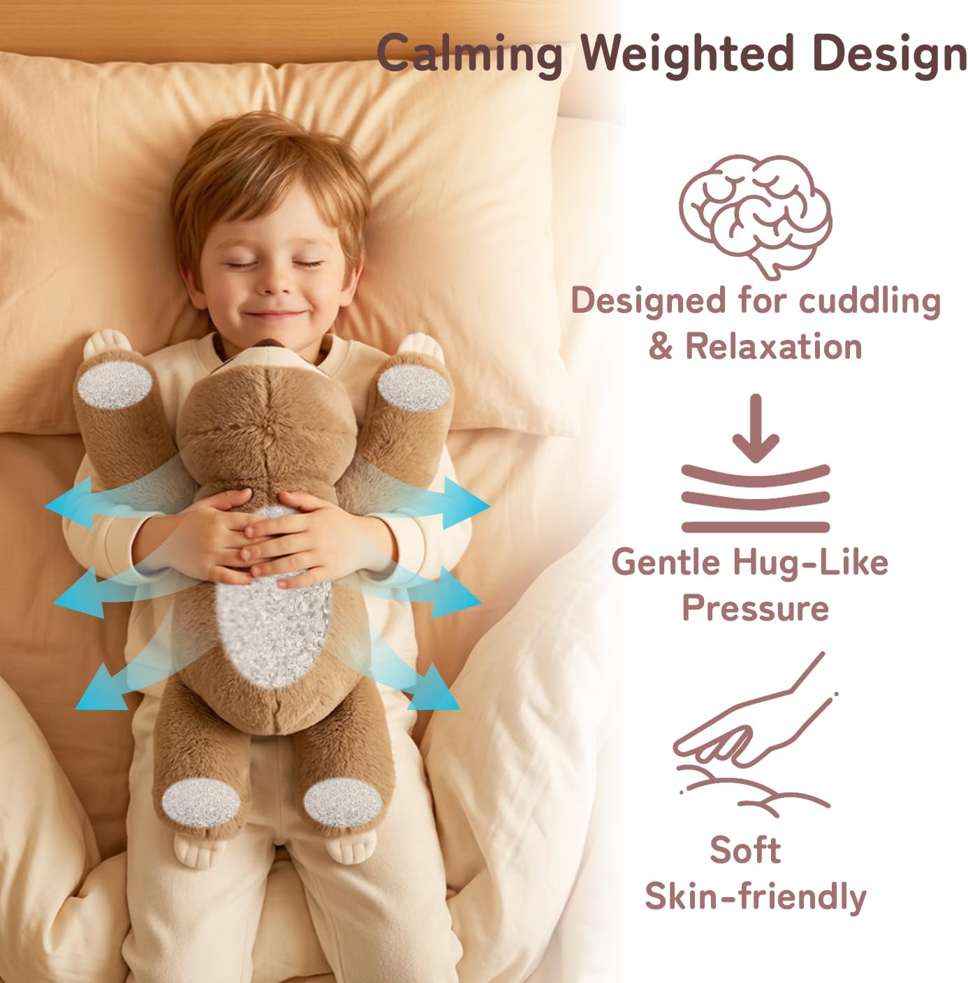 Niuniu Daddy 20" | 3.3 Pound Weighted Sloth Stuffed Animal Plushie for Adults & Kids, Large Weighted Lap Pillow for Comfort, Soft Sensory Stuffy Toy as Gift for Holidays - Image 7
