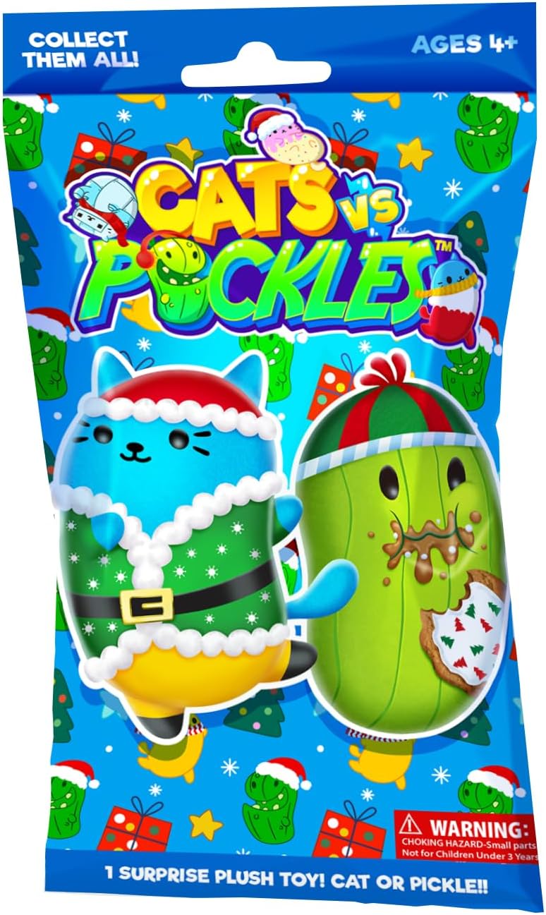 Cats vs Pickles Limited Edition Holiday 12-Pack – 2025 Seasonal Plush Collector Set – Includes 12 Exclusive Holiday-Themed Characters – Super Soft Bean-Filled Plushies! - Image 2