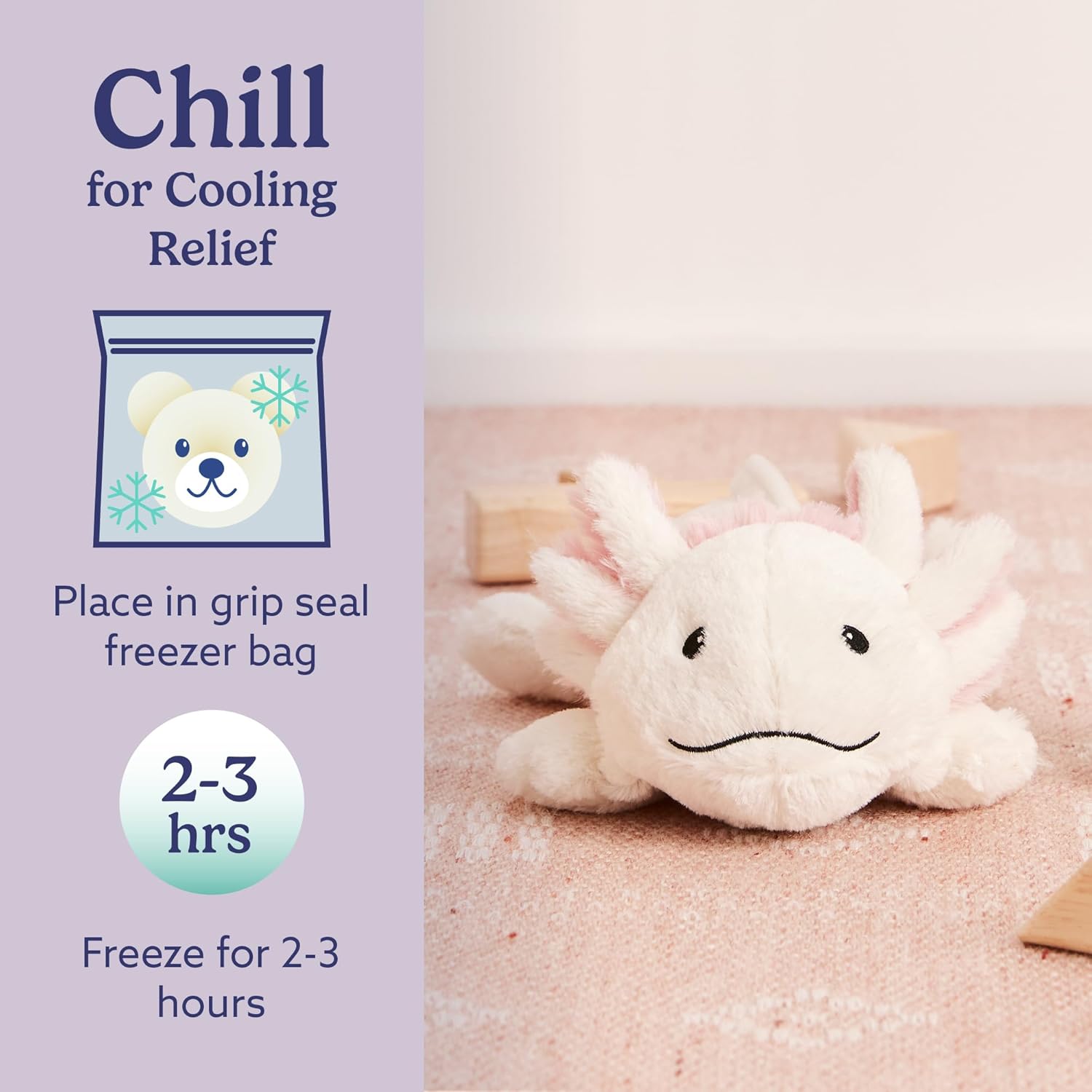warmies Microwavable & Weighted Stuffed Animals, Axolotl - Heated Stuffed Animal Plushie for Warmth & Comfort - Cute Soft Plush Toys for Adults & Children (Boys, Girls, Babies & Toddlers) - Image 5
