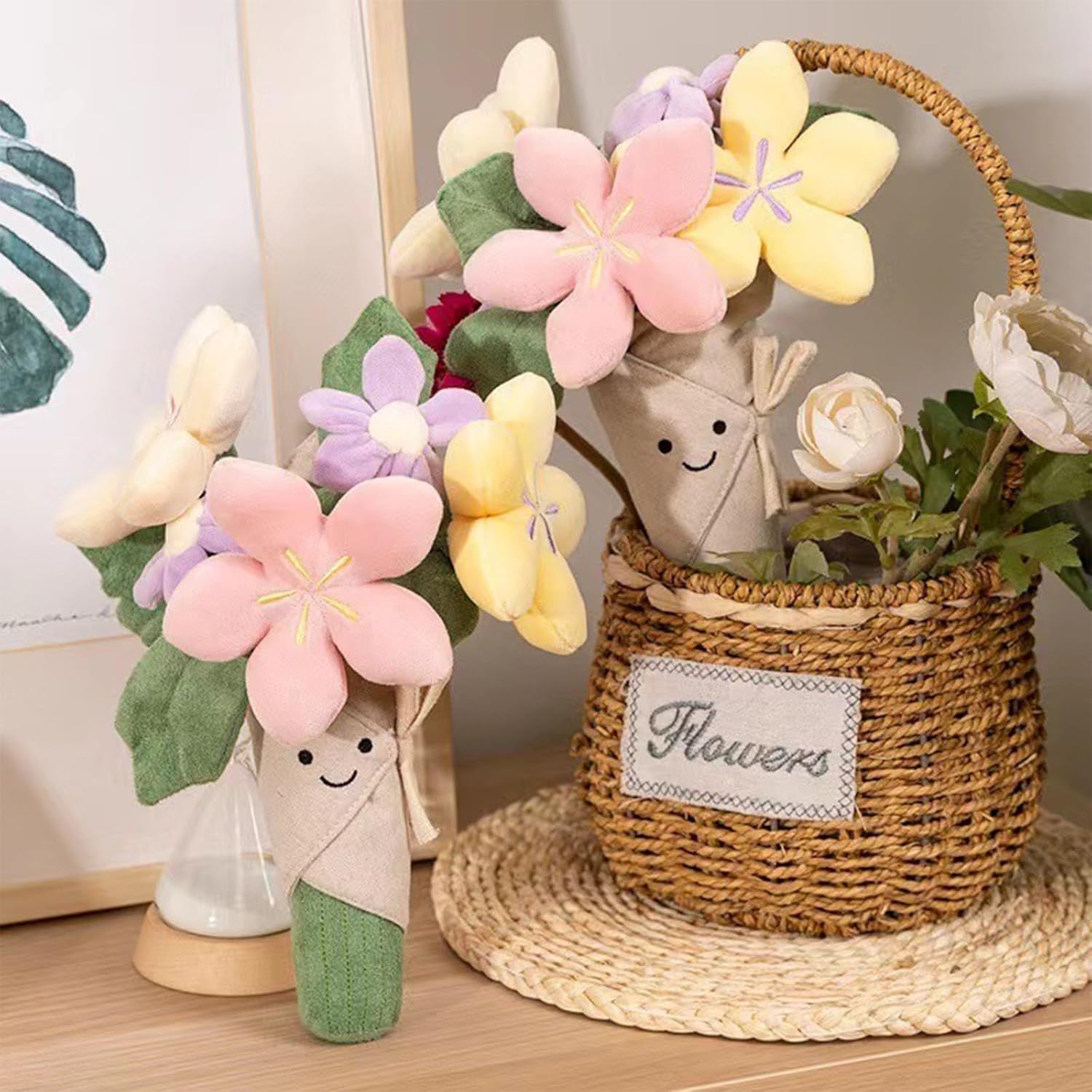 Cute Flower Plush Doll Stuffed Plant Plushie ,Decor Home Andbedroom Sweet Gifts for ,Cute Kawaii Gift for Valentines Day, Birthdays, Graduation, Wife, Girlfriend ,Mom for Boys and Girls - Image 6