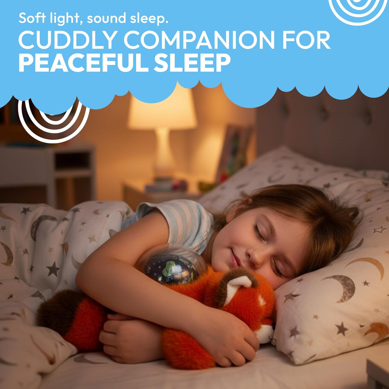 Sound Sleepers Fox – Stuffed Animal Night Light & Baby Night Light Projector with Soothing Music | Plush Toddler Night Light Projector, Sound Machine & Nursery Star Projector - Image 7