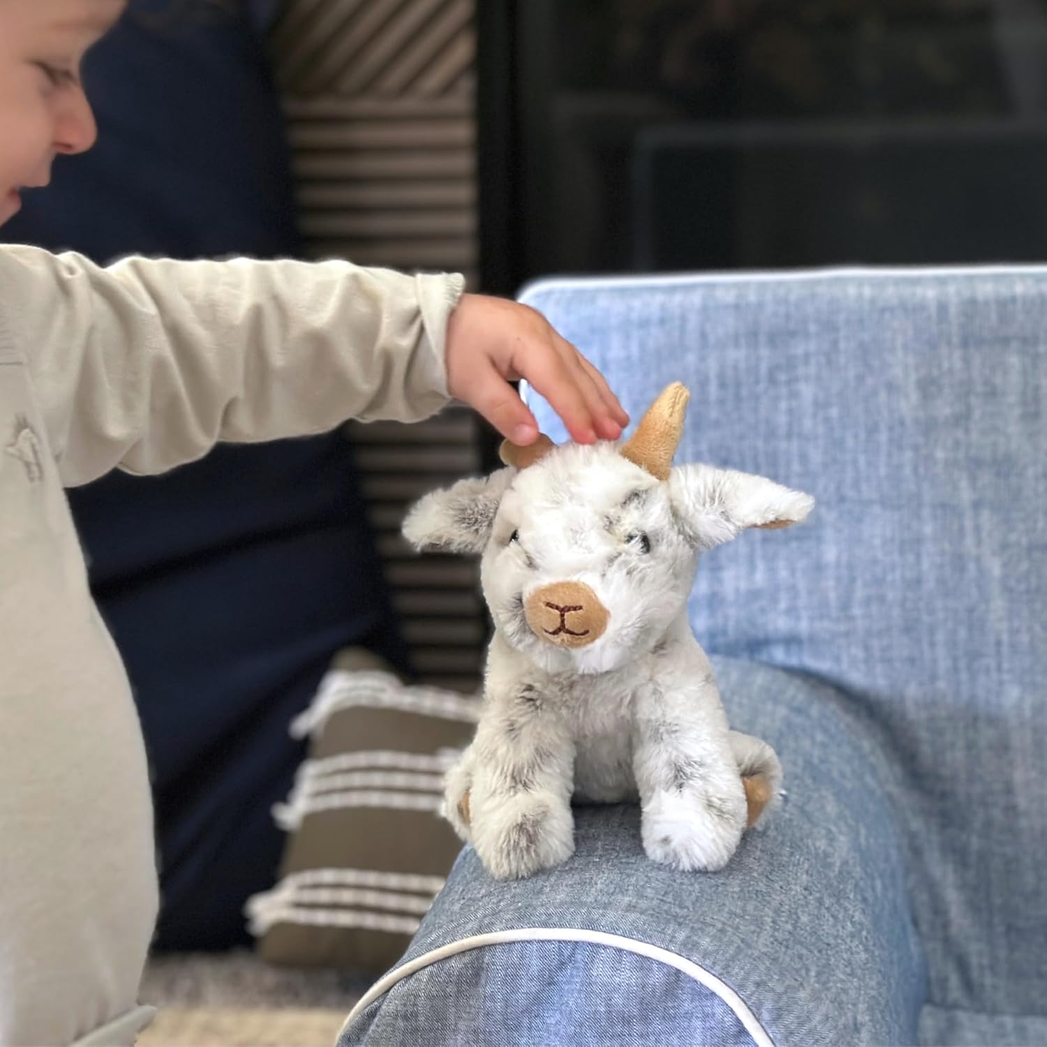 The Petting Zoo Goat Stuffed Animal Plushie, Gifts for Kids, Wild Onez Babiez Farm Animals, Goat Plush Toy 6 inches - Image 6