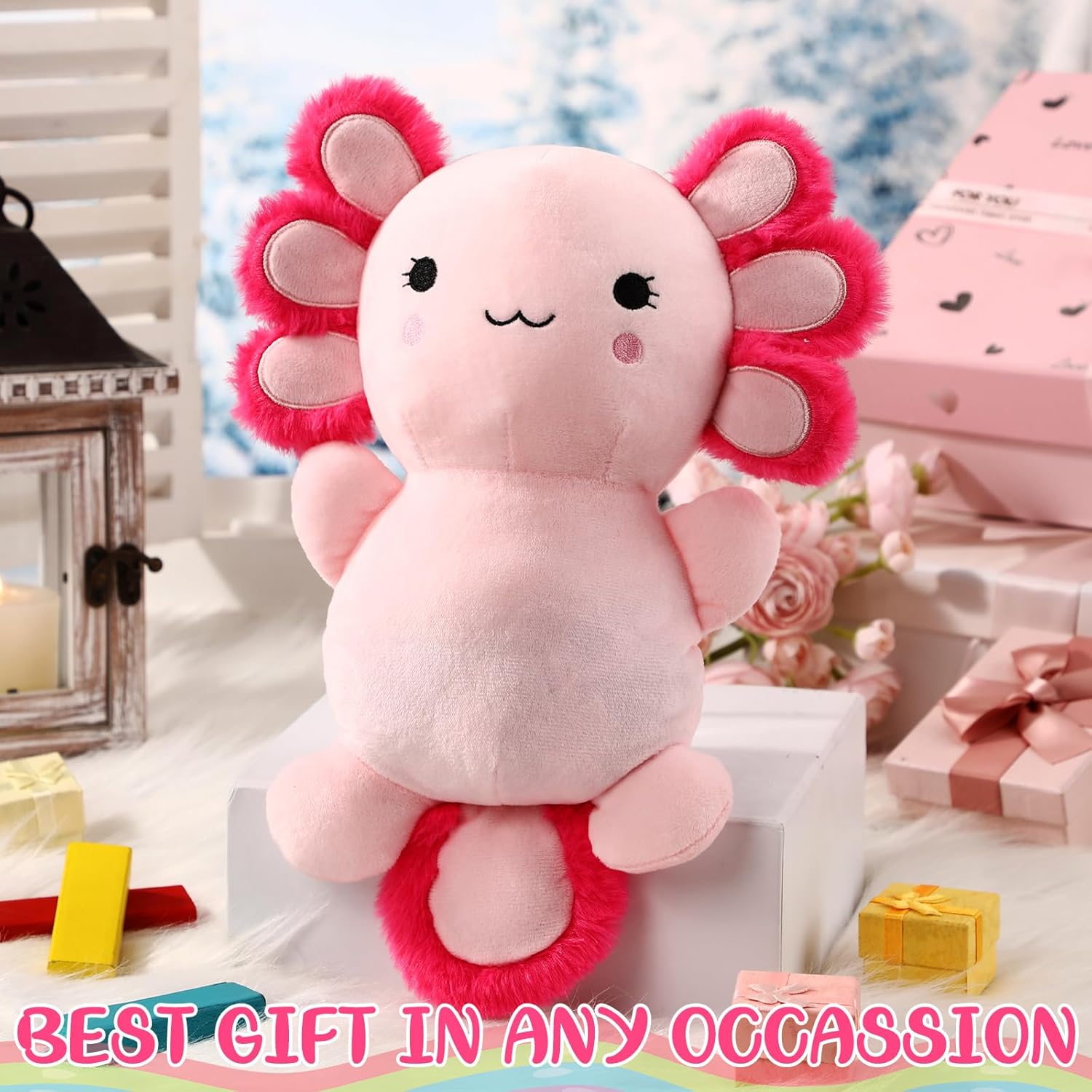 Realspring Heatable Coolable Stuffed Animals Gifts for Kids Plush Microwavable Heating Pad Lavender Scented Cute Plushie Birthday Gift for Adults Soothing Warmth Comfort Heating Pad - Image 5