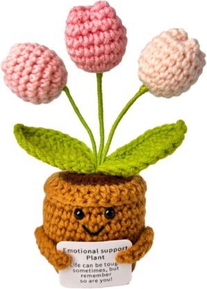 Emotional Support Crochet Flower in...