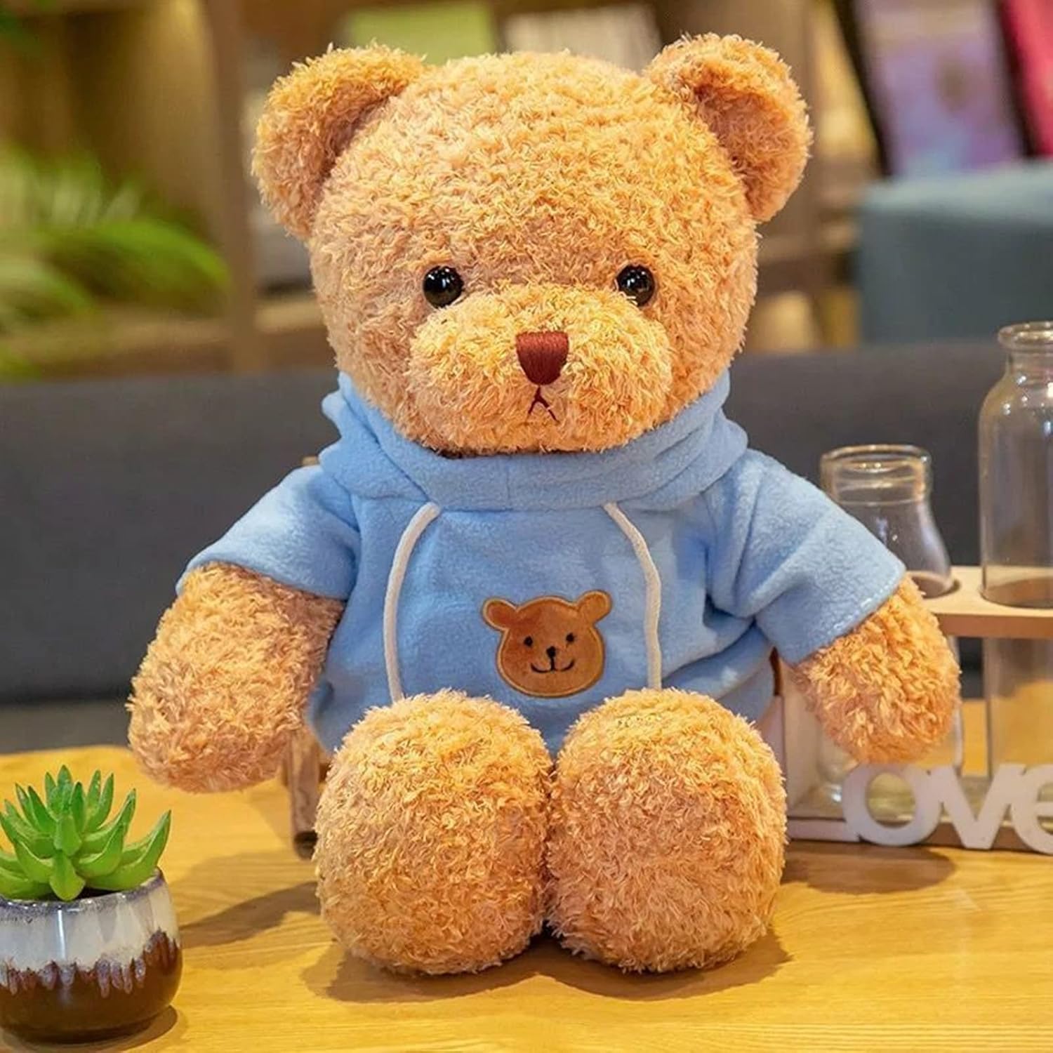 11.8 inches Teddy Bear Stuffed Animals Soft Plush Cute Teddy Bear Doll for Boys Girls (Blue) - Image 3