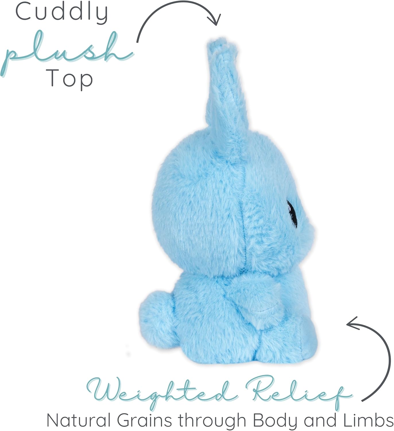Bippsy Bunny Microwavable Easter Stuffed Animal, Weighted Heatable and Coolable Lavender Scented Plush for Kids and Adults, 1.5 lb, Warm Pals - Image 4